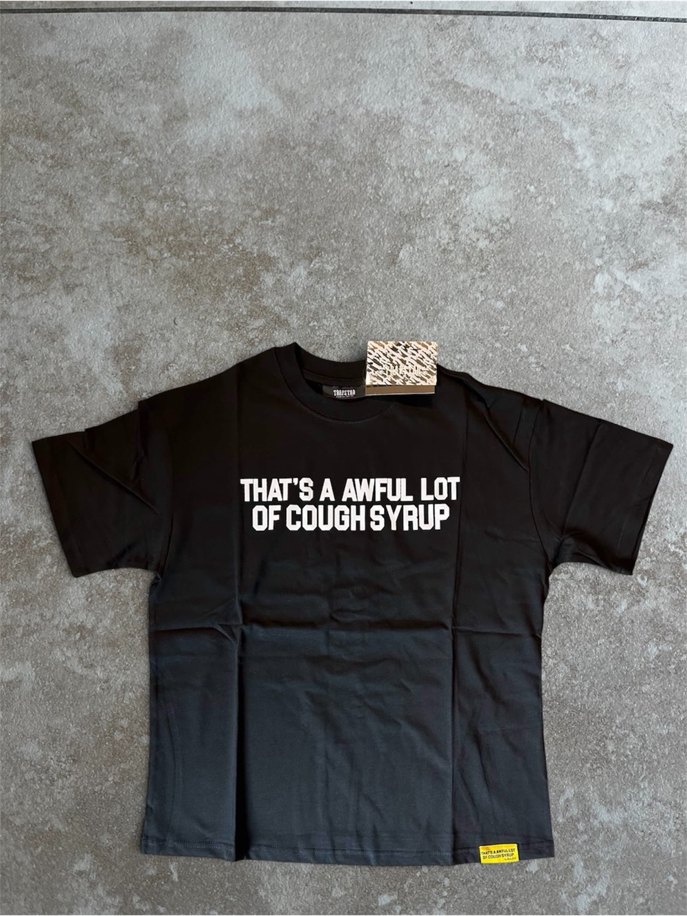 Awful Lot Of Cough Syrup x Trapstar Tee - size Medium